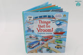 Booktopus Lift-the-Flap Learning Book - Things That Go Vroom! Knowledge Book for Kids - Interactive Learning Books 6+